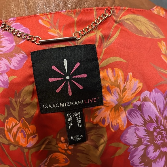 Butterscotch leather jacket. Snap button up - Picture 7 of 10